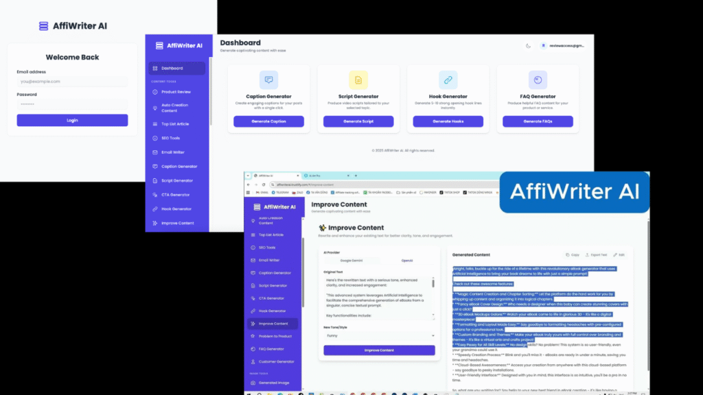 affiwriter ai oto's