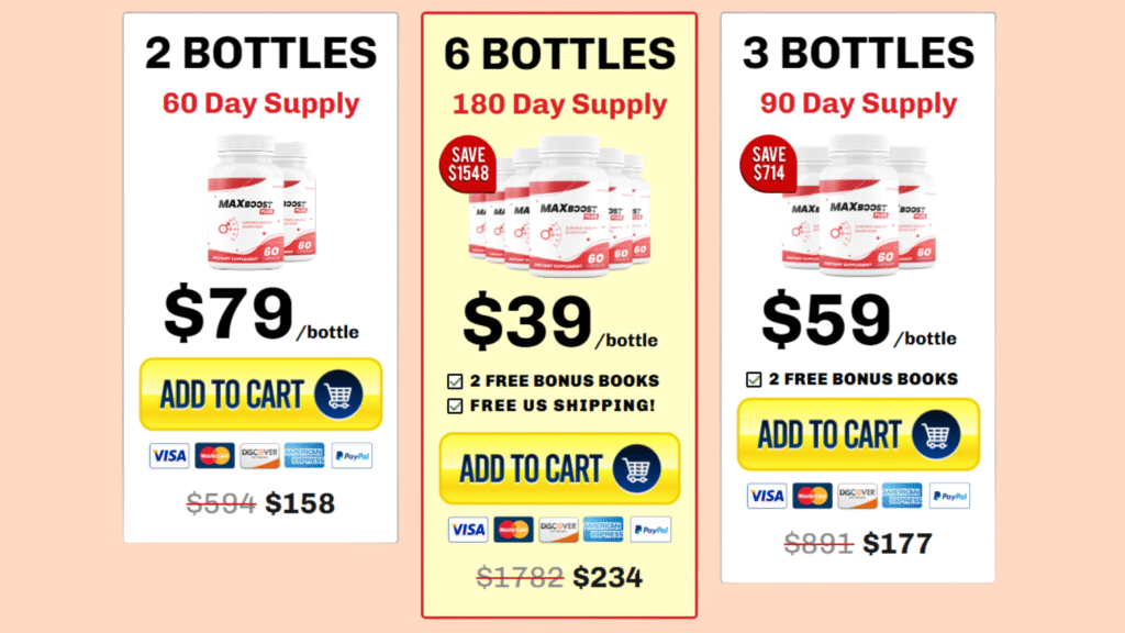 Max Boost supplement