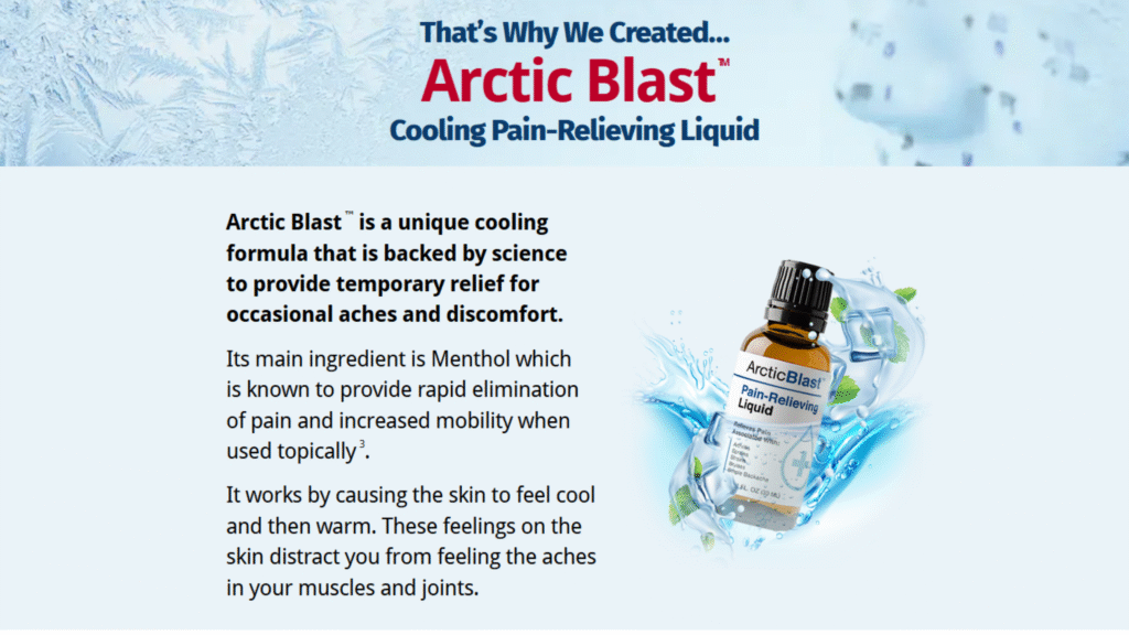 Arctic Blast pain relief