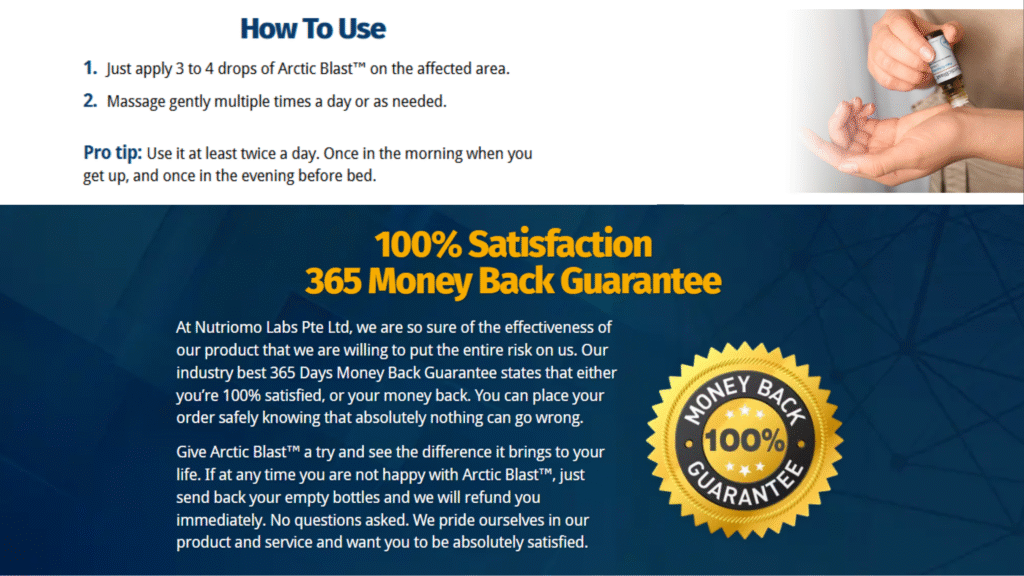 Arctic Blast pain relief