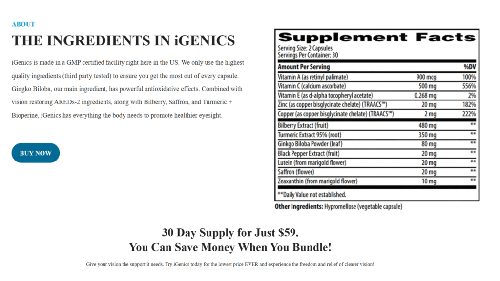 igenics supplement reviews